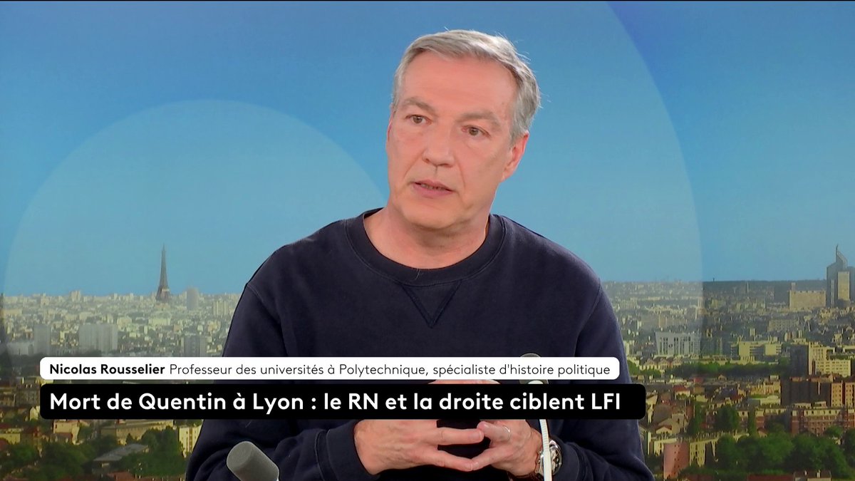 🔴 Mort de Quentin : "Il faut distinguer les faits de leur orchestration. Depuis hier, le bruit l’emporte sur la connaissance des faits, et c’est cela qui est inquiétant", analyse Nicolas Roussellier, historien. #ToutEstPolitique #canal16
