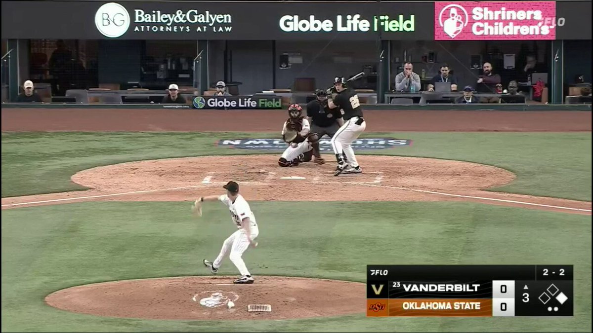 Dealing 7 Ks through 3 shutout innings for Ethan Lund #GoPokes