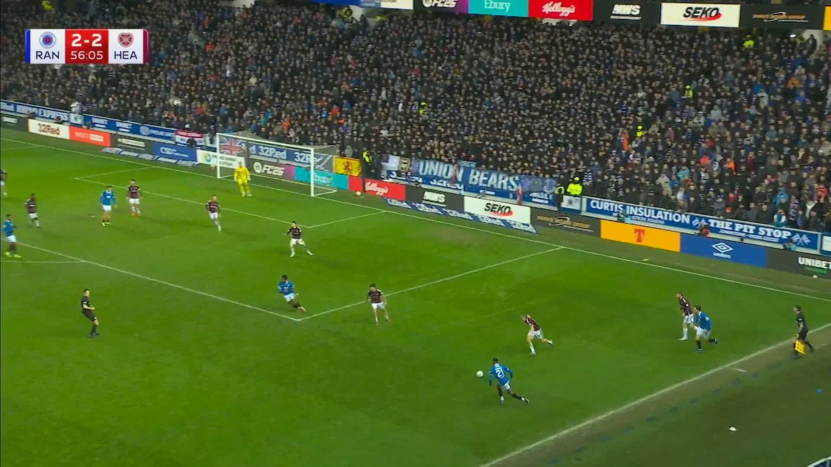 🗣️ “What a game, what a day, what a season!” Youssef Chermiti heads in his second, and Rangers’ third, to put his side ahead at Ibrox ⤵️