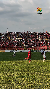 🌈⚽️This Baba Adamu header is the difference so far. 😂We have a winner for the Kakalika challenge DOPENATION. #GPL #SuperClash