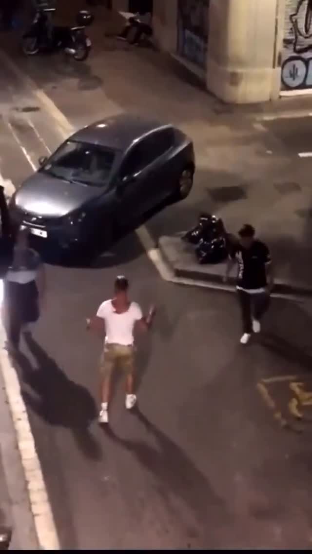 First hand knocked him out and the second woke him up