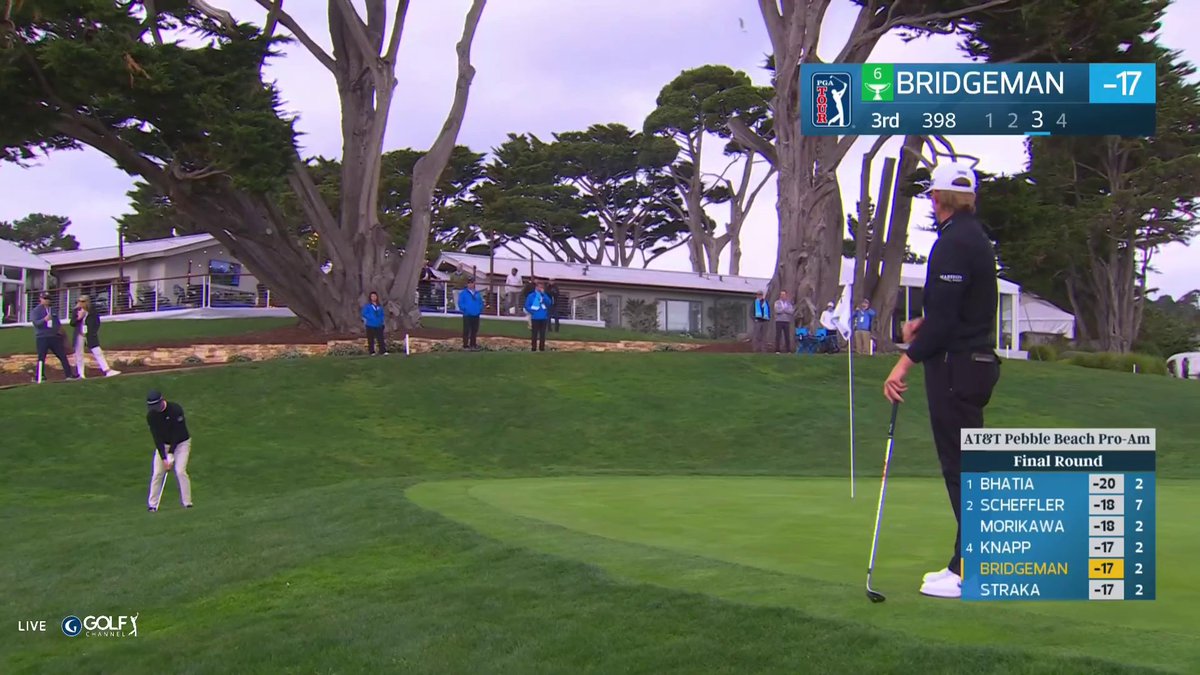 Phenomenal shot from the rough by Jacob Bridgeman on the 3rd. 🤌