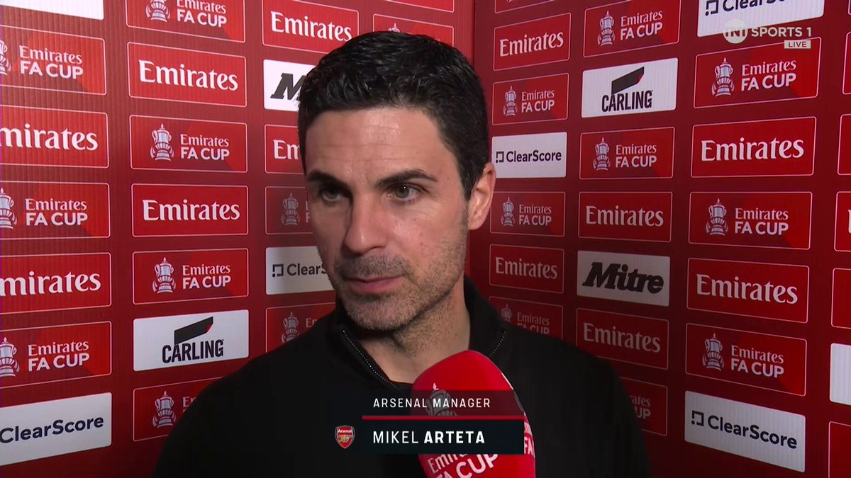 "We had some great actions, collectively and individually, and the first half made the difference" 🌟 Mikel Arteta speaks after his side's progression to the 5th Round of the FA Cup 🏆 📺 TNT Sports & discovery+ UK