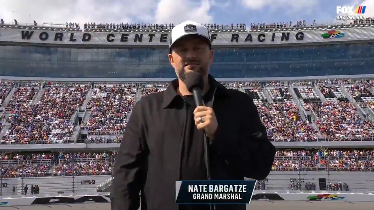 "The is the most American thing I've ever done in my life." Nate Bargatze gets the engines fired at Daytona!