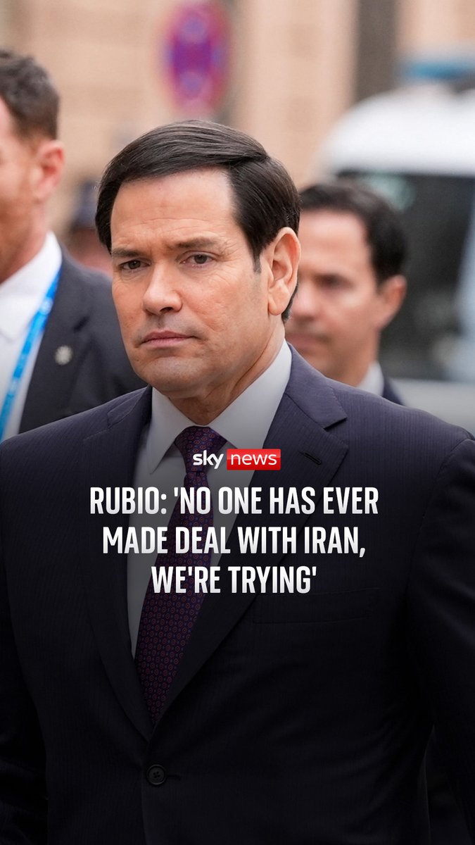 U.S. Secretary of State Marco Rubio says the U.S. is "postured" in the Middle East to protect its forces from threats, but that Donald Trump "prefers diplomacy" and wants to make a deal with Iran. 🔗