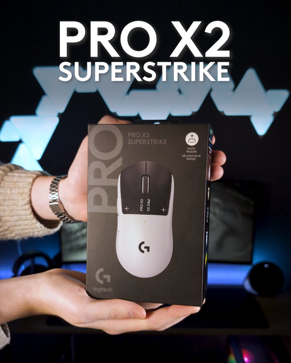 POV: Unboxing the revolutionary PRO X2 SUPERSTRIKE, the only gaming mouse powered by the Haptic Inductive Trigger System (HITS). What’s the first game you’ll play with it?
