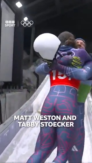 We'll just be watching this on repeat! Matt Weston and Tabby Stoecker take home the gold medal for Great Britain!