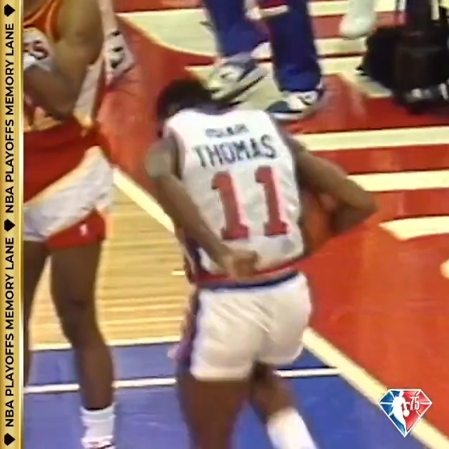 Throwback to when Isiah Thomas made a game winning layup in the 1987 Playoffs vs the Atlanta Hawks: