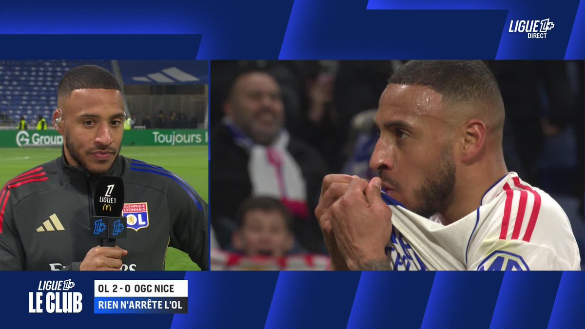 🎙️Corentin Tolisso : "Notre combat c'est surtout face aux 5e et 6e." Adil Rami : "Tu as un beau dégradé en tout cas." 😂 #OLOGCN