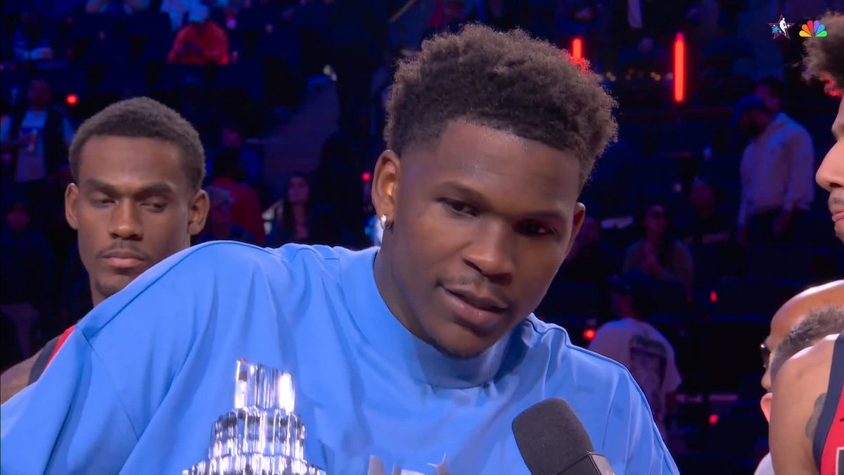 "I want to cook them every time!" 👨🍳 Anthony Edwards reacts to being named MVP 👏