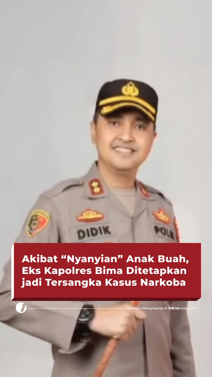 Bareskrim Polri menetapkan mantan Kapolres Bima Kota AKBP Didik Putra Kuncoro sebagai tersangka dalam kasus narkoba. Simak di #HardNews_Hukum #FlashOne #CariBeritaditvOne #akbpdidikputrakuncoro #FO04