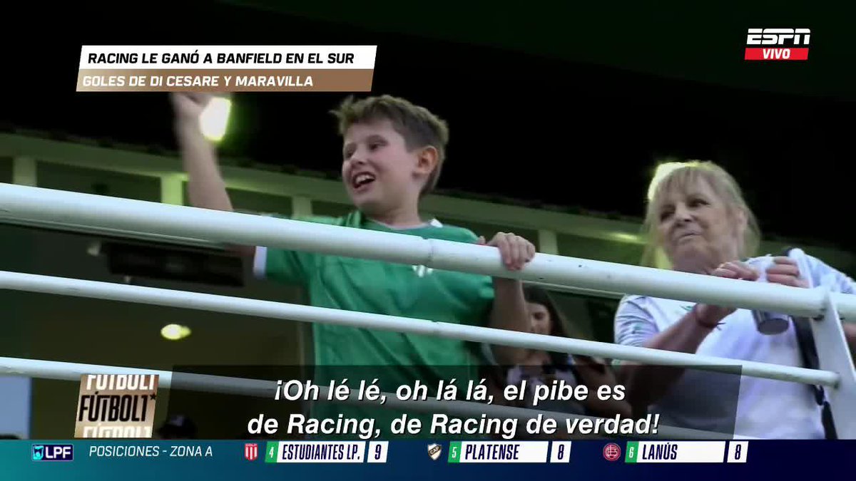 AL FINAL ERA CIERTO. EL PIBE EN EL LENCHO SOLA... ¡ES DE RACING! ¡DE RACING, DE VERDAD! 📺 #ESPNFútbol1 | #DisneyPlus Plan Premium