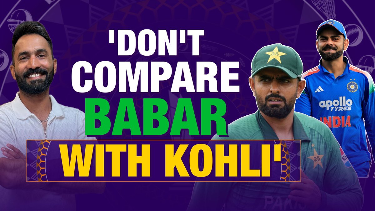 'No way Babar should be compared to Virat Kohli' DK &amp; Ajinkya Rahane compare the two players, on Cricbuzz Live #T20WorldCup #INDvPAK