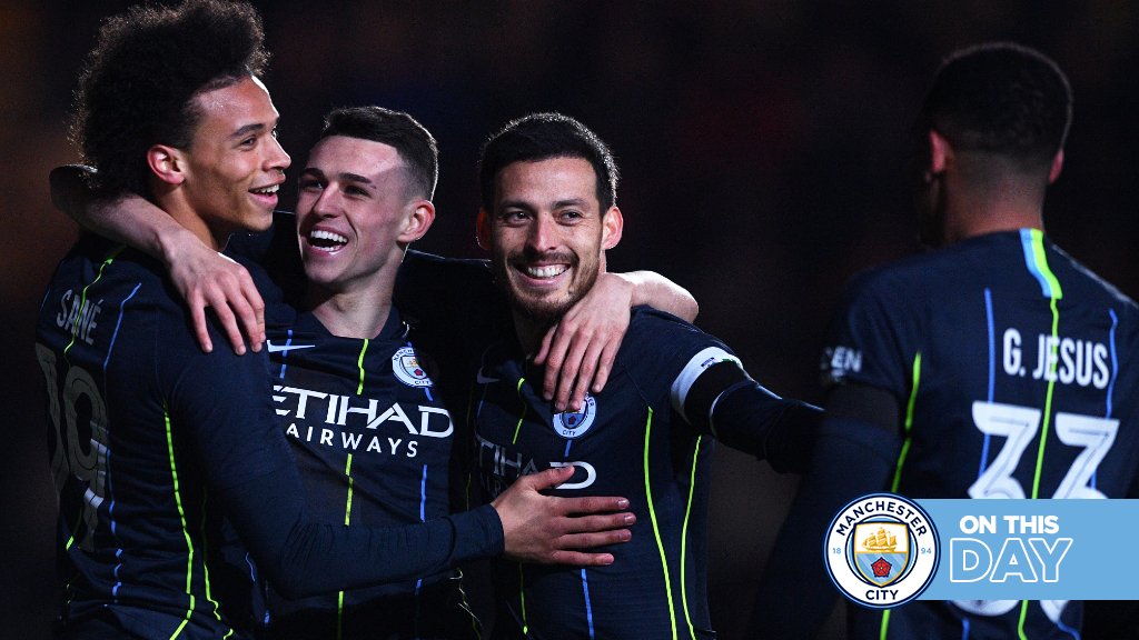 #OnThisDay: Newport 1-4 #ManCity [2019] ⚽️ [88'] Pádraig Amond - ⚽️ [51'] Leroy Sané ⚽️ [75', 89'] Phil Foden ⚽️ [90+4'] Riyad Riyad Mahrez