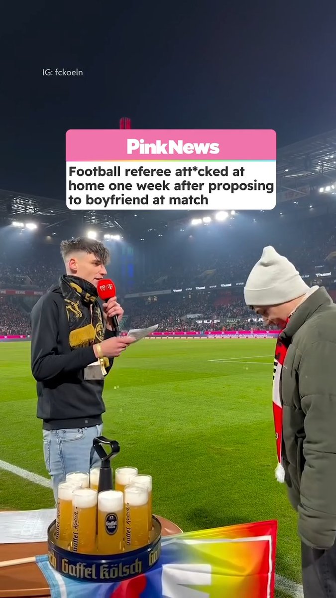 German football referee Pascal Kaiser was assaulted at his home, just a week after proposing to his boyfriend on the pitch. The proposal was widely shared online, sadly leading Kaiser to receive threats. French newspaper L’Équipe reported that some of these threats referenced his home address, which Kaiser reported to police, who advised there was no immediate threat.