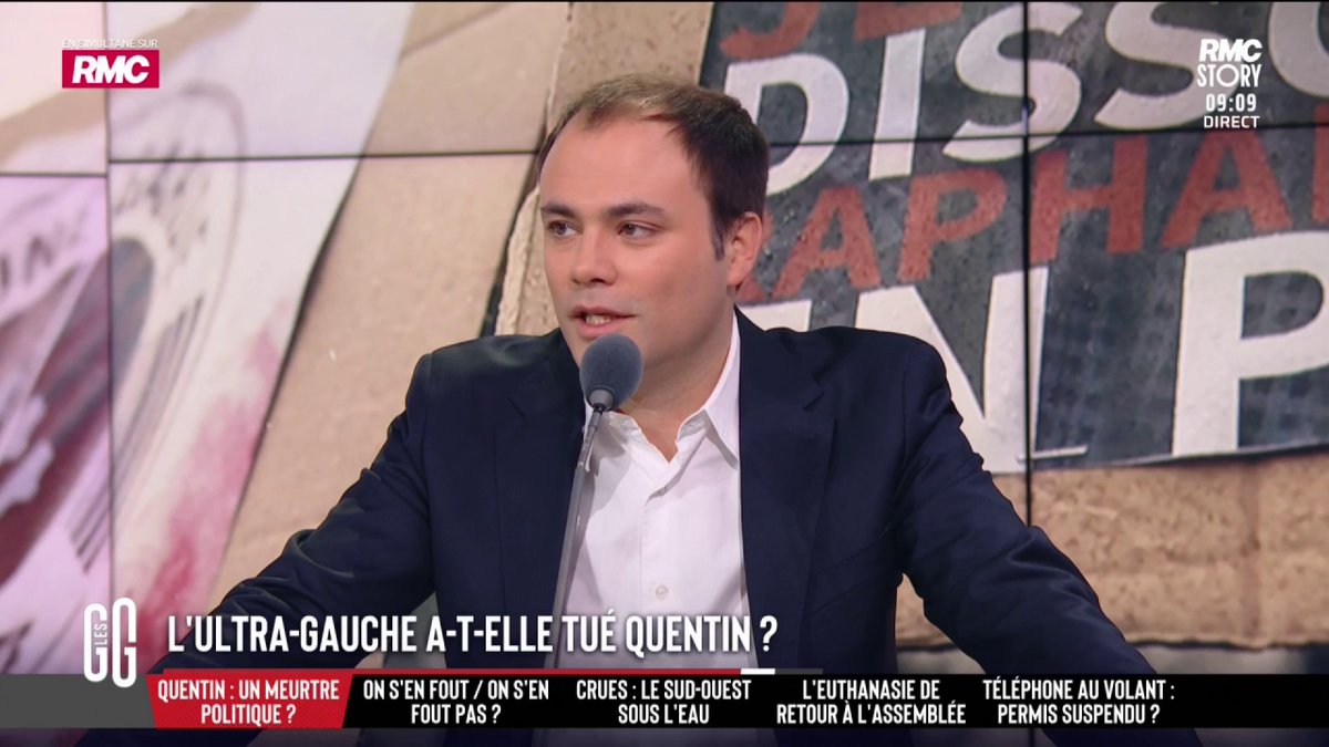 💥 L’ultra-gauche a-t-elle tué Quentin ? 🗣️ Charles Consigny : "Même quand c'est l'extrême gauche qui tue, elle ne supporte tellement pas la contradiction qu'elle va quand même incriminer la droite ou l'extrême droite." #GGRMC