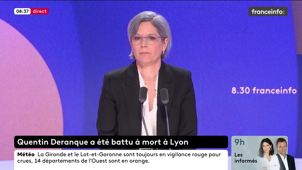 🔴🇫🇷 𝗙𝗟𝗔𝗦𝗛 𝗜𝗡𝗙𝗢 — Les propos lunaires de Sandrine Rousseau après le meurtre de Quentin à Lyon : « Aujourd’hui, nous ne sommes pas en mesure de dire de manière factuelle : les antifascistes ont tué. Aujourd’hui, on ne le sait pas encore. »