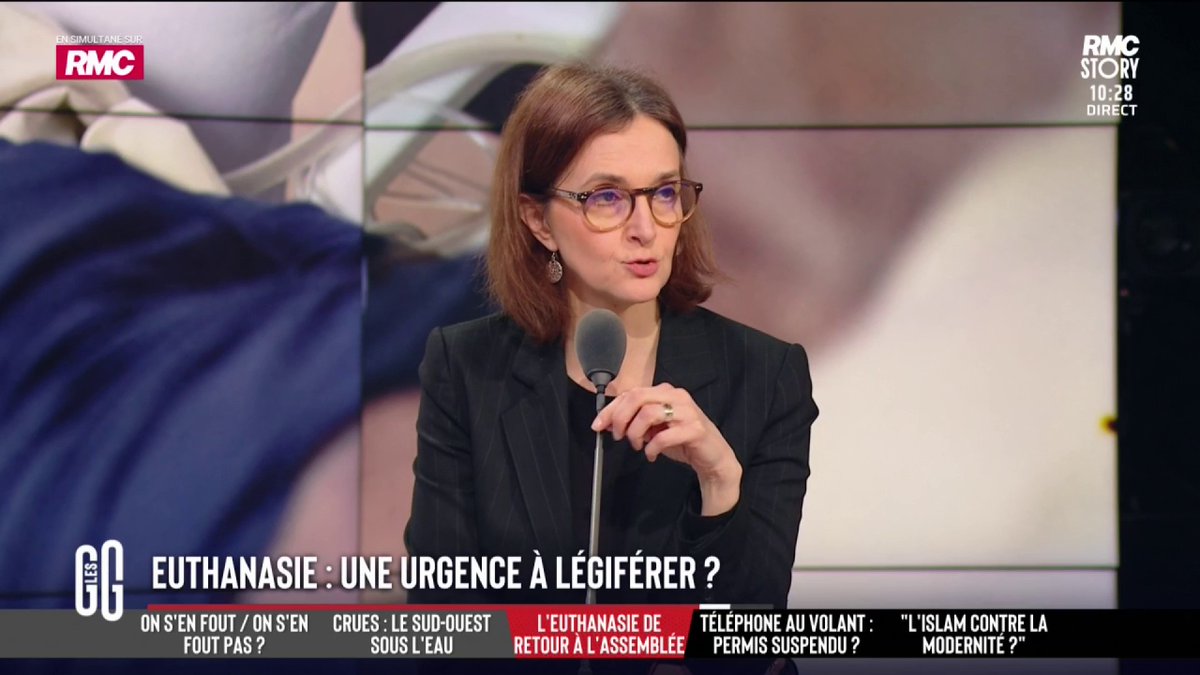 🚨 Euthanasie : une urgence à légiférer ? 🗣️ Barbara Lefebvre : "L'urgence, c'est de développer les soins palliatifs. La solution n'est pas le suicide assisté. Une personne est libre de se suicider, une société ne peut pas suicider quelqu'un." #GGRMC