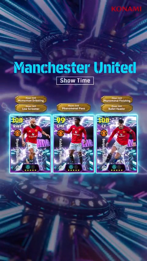 【Show Time: Manchester United】 マンチェスターユナイテッドで活躍する3選手がShow Timeで登場!🔴😈 Show Time選手を獲得して、チームを強化しよう! #イーフト #eFootball