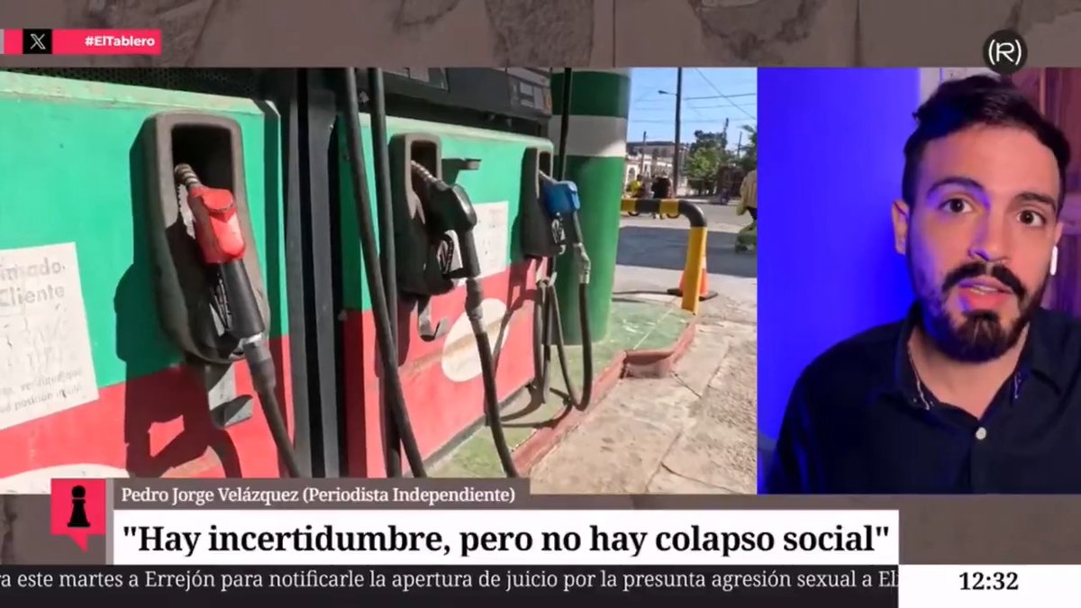 🇨🇺 "La gente tiene muy claro lo que está pasando y quien es el culpable de lo que está pasando. La gente en este momento no está señalando al gobierno cubano" El Necio sobre la situación creada en Cuba por el acoso de Trump 👇🏽 📺 EL TABLERO |