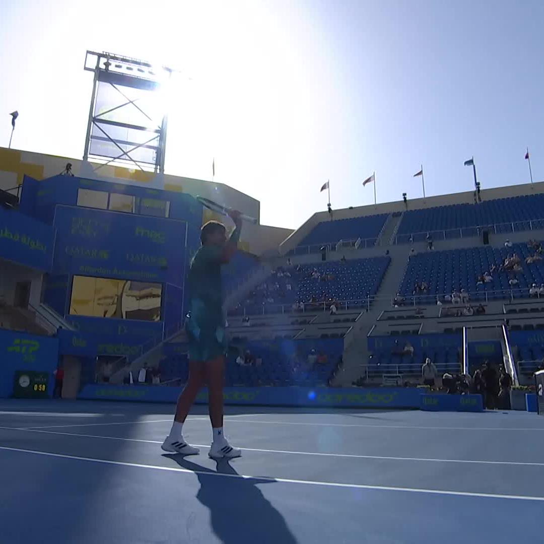 First win of the year 🎉 Alexei Popyrin is off the mark in 2026 with a 6-0 6-2 win over Zayid! #QatarExxonMobilOpen