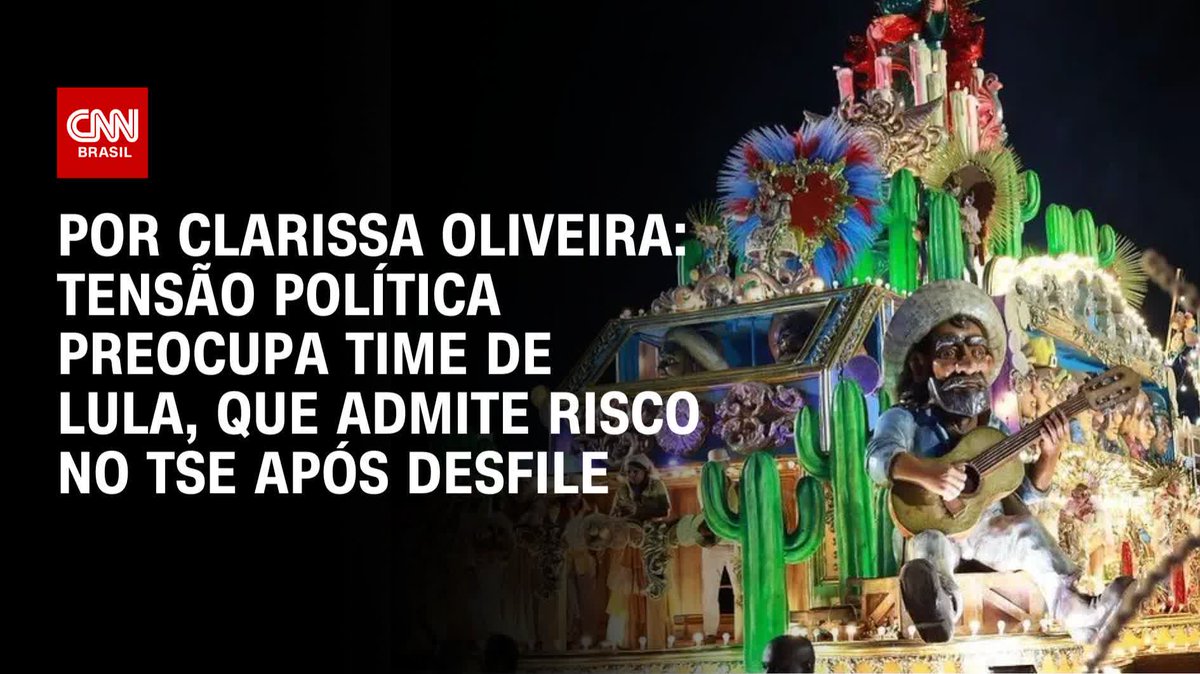 Por Clarissa Oliveira --> Fontes: Time de Lula admite risco no TSE após desfile; assista #LiveCNNBrasil