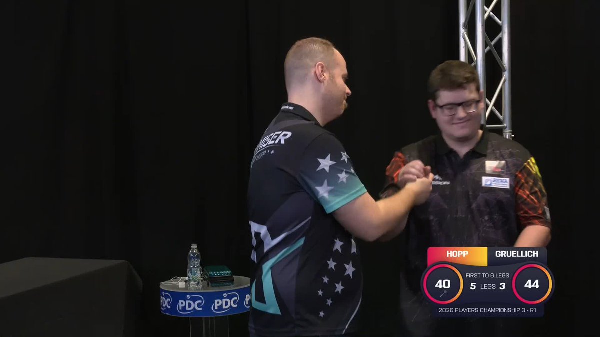 HOPP SAFELY THROUGH! Max Hopp is the next player to confirm his spot in Round Two, defeating compatriot Dominik Gruellich 6-2 in Wigan! 📺 #PC3