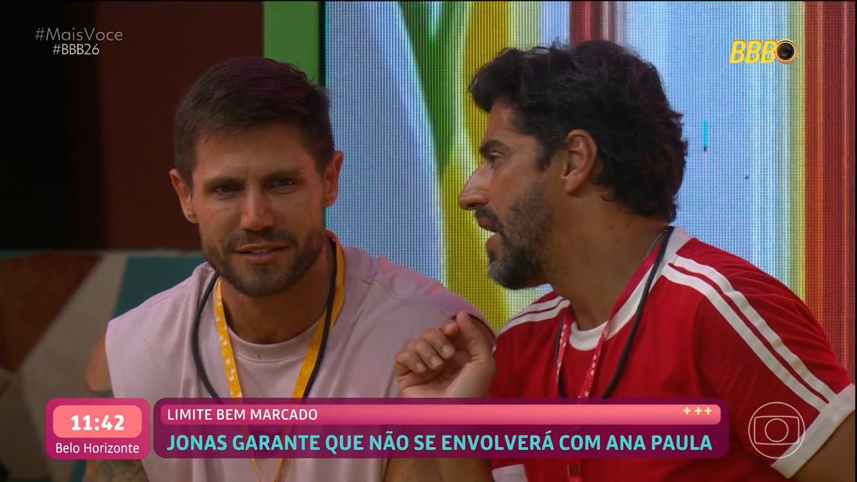 parece que não vem aí não, viu? 🤔 Jonas garantiu que não se envolveria com a Ana Paula 👁️👄👁️ #BBB26 #RedeBBB #MaisVocê