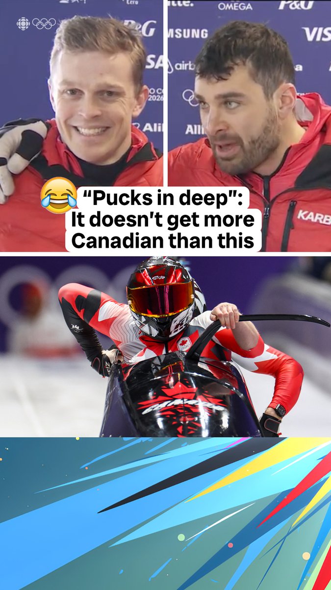 It doesn’t get much more Canadian than this 😂🇨🇦 Jay Dearborn and Mike Evelyn O'Higgins give us the hockey-bobsleigh crossover we didn’t know we needed 🏒🛷