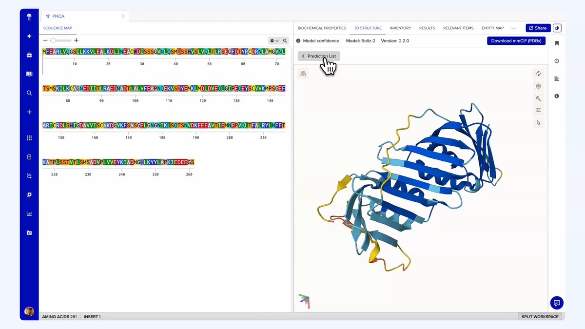With #BenchlingAI, teams can run AlphaFold 2, Chai-1, and Boltz-2 directly in Benchling — no scripts, no handoffs, just results captured automatically. #AIForScientists