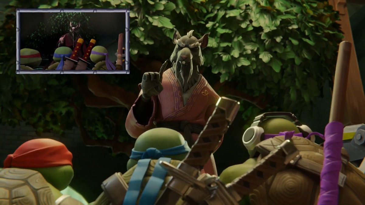 via TMNT (YouTube) Donatello Builds a ROBOT Ninja Turtle in a Video Game