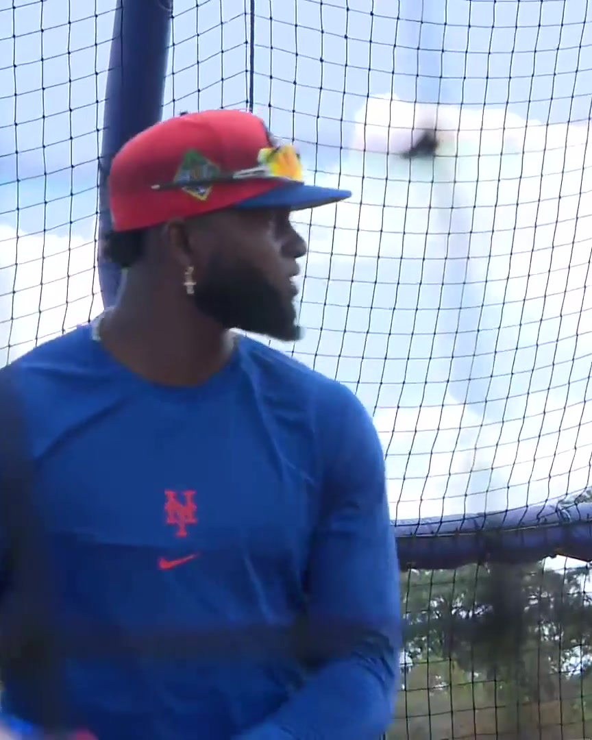 Luis Robert Jr. steps in the cage 💪