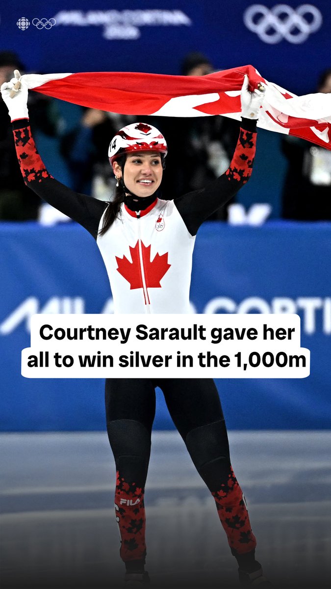 Courtney Sarault gave her all today on the ice and left with an Olympic silver medal🤩🥈