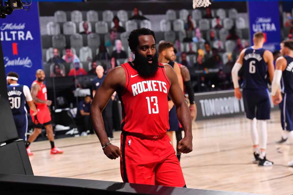 James Harden's Bubble Debut vs Luka Doncic 🔥 ▫️ 49 Points ▫️ 9 Rebounds ▫️ 8 Assists / 1 TO ▫️ 6 STOCKS ▫️ 70% FG (14/20) ▫️ 84% True Shooting