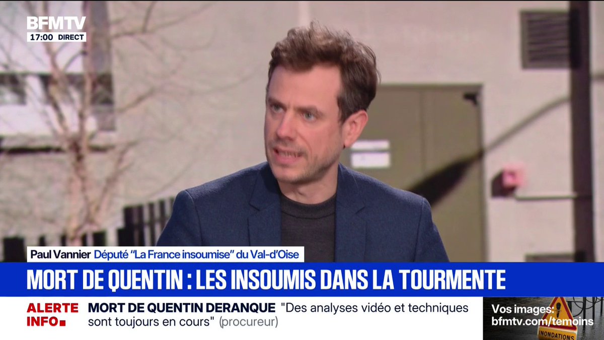 🔴 Décès de Quentin Deranque ➡️ "La France insoumise n'a aucune responsabilité dans cette mort tragique", martèle Paul Vannier, député "La France insoumise" du Val-d'Oise