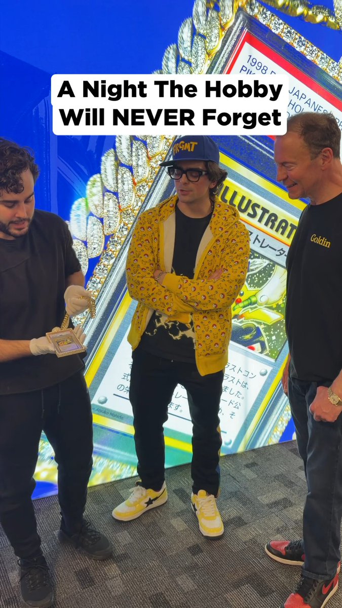 One historic night. One unforgettable moment! 👏💥 The new owner of the World-Record setting PSA 10 Pikachu Illustrator takes us inside the wild final hours of our auction close last night. This wasn’t just a record — it was an experience.