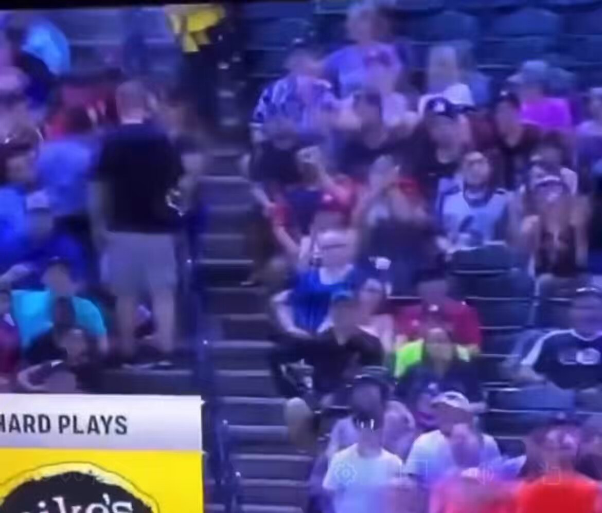 Wait, did I just see this guy a) drop his baby, b) catch the ball, C) catch the falling baby safely, and D) not spill his beer?! Grasshopper! That’s some Jedi/Kung Fu dad ish! The boomer behind is clearly not happy with this, the millennial is like this the best thing I’ve ever seen.