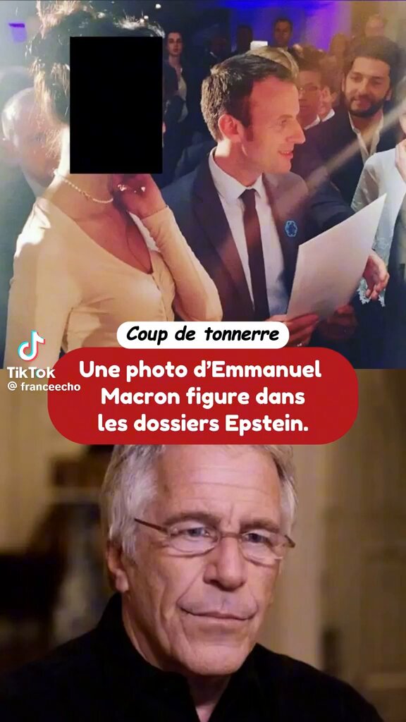 🚨une photo d'Emmanuel Macron figurerait dans les dossiers liés à l'affaire Epstein, selon des éléments évoqués par le ministère de la Justice américain. #faitsdivers #actu #epstein #jeffreyepstein #EmmanuelMacron #EpsteinFiles