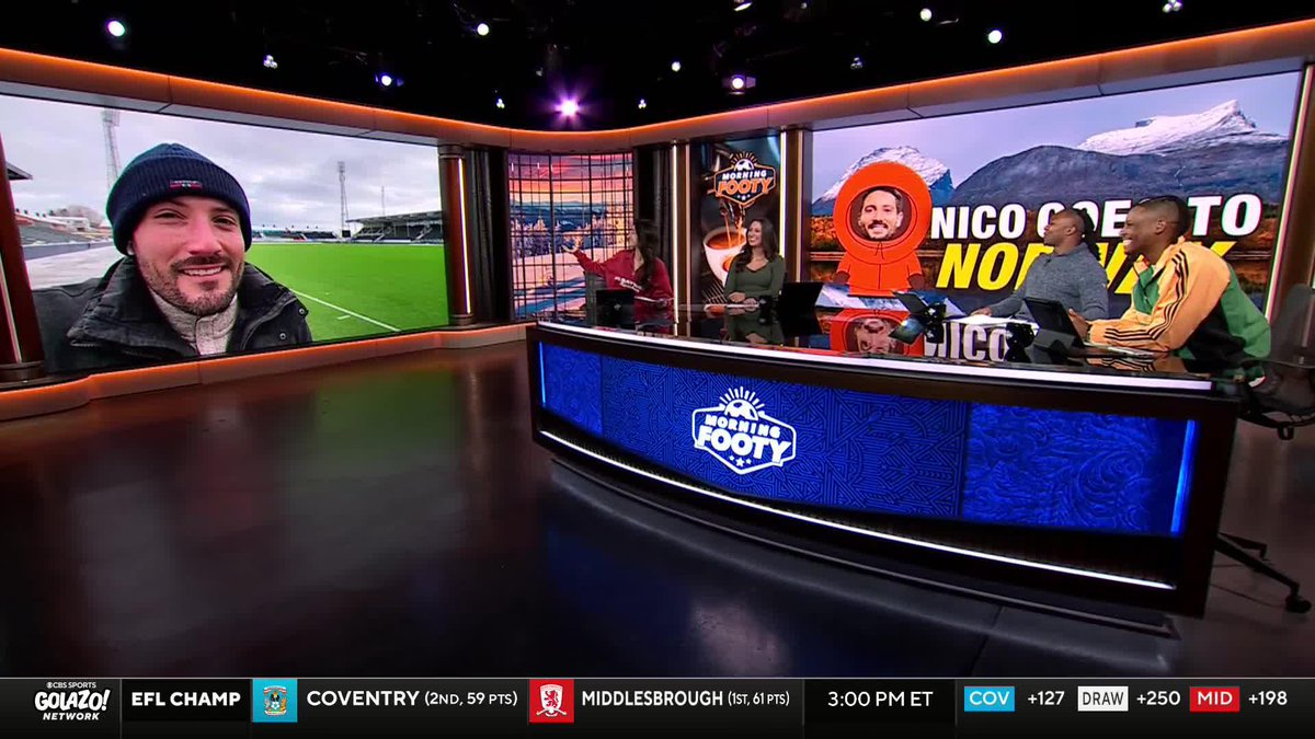 "They've been shovelling snow off the pitch for the last couple of days." A very cold Nico Cantor sets the scene from Bodø ahead of Bodø/Glimt vs. Inter in the #UCL 🏆