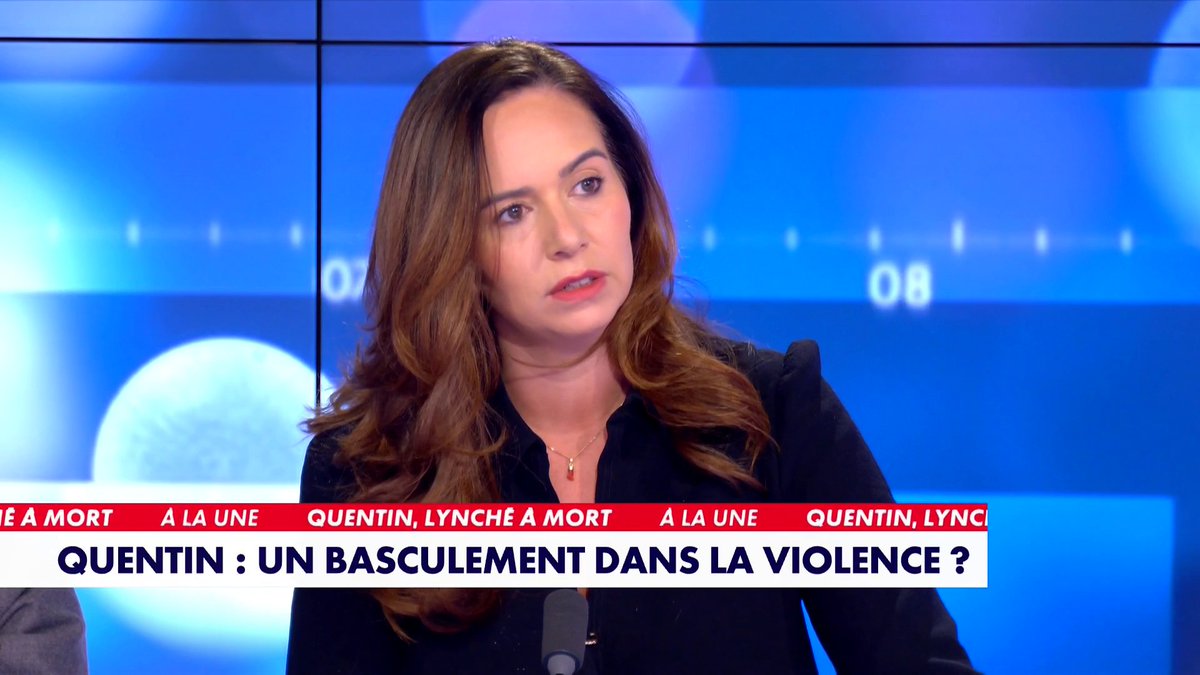 Pour la députée européenne Reconquête! et candidate à la mairie de Paris Sarah Knafo, «les meurtriers de Quentin méritent de passer leur vie derrière les barreaux», dans #Facealinfo