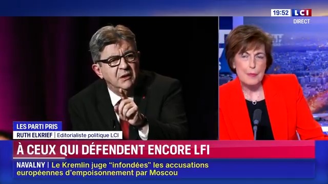 📢 : « A ceux qui défendent encore LFI », le parti pris #politique de Ruth Elkrief Ruth Elkrief “Le déni et la complaisance devant la réalité des liens de LFI avec la Jeune Garde sont stupéfiants.” #24hPujadas #LCI #LFI #Mélenchon ⤵️