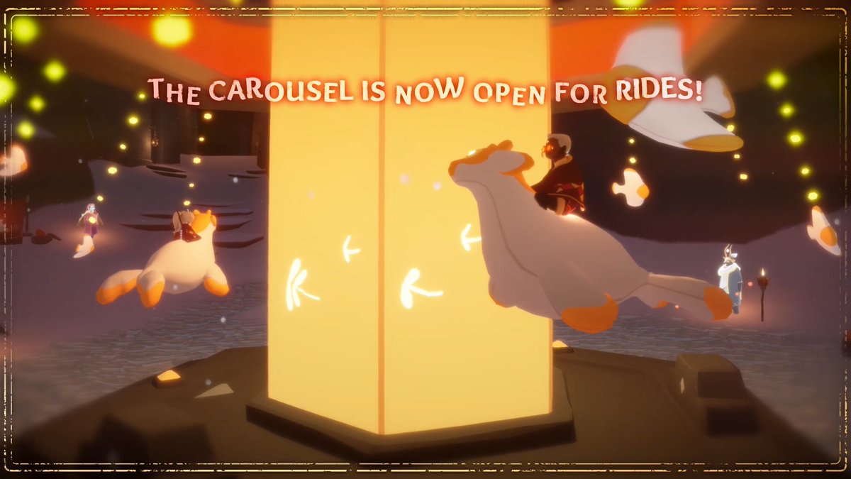 The party has started! 🎠 Time to spend time with our friends… A WHOLE LOT OF THEM. Will you save us some snacks and the buns stalls? 🍙 😋