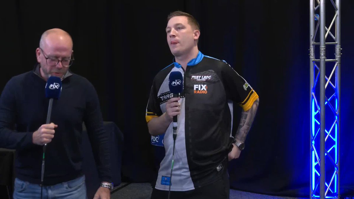 "You need luck to win tournaments like this!" 🤞 Chris Dobey reflects on winning his first title of the year after beating Stephen Bunting in the final of #PC3.