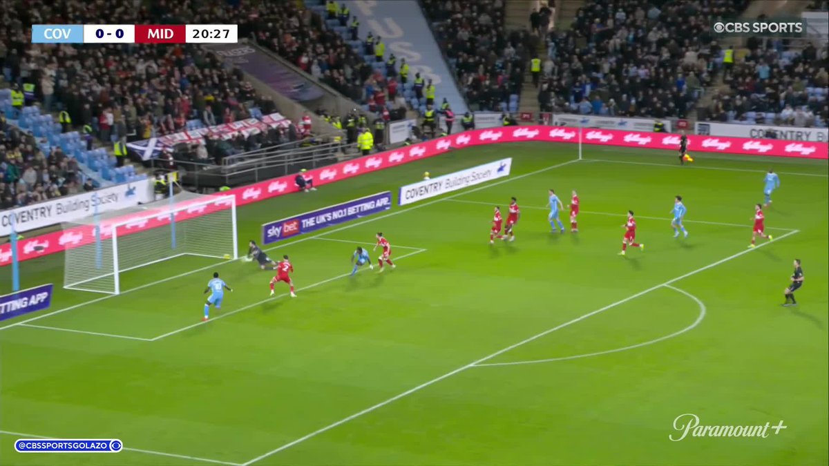 Haji Wright with the HUGE goal to give Coventry the lead vs. Middlesbrough 🇺🇸