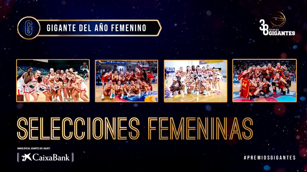 🏆 Premio Gigante del año femenino 🏆 🥈🥇🥇🥇 Selecciones Femeninas FEB Absoluta, U20, U18 y U16 🇪🇸 Ofrecido por CaixaBank #PremiosGigantes