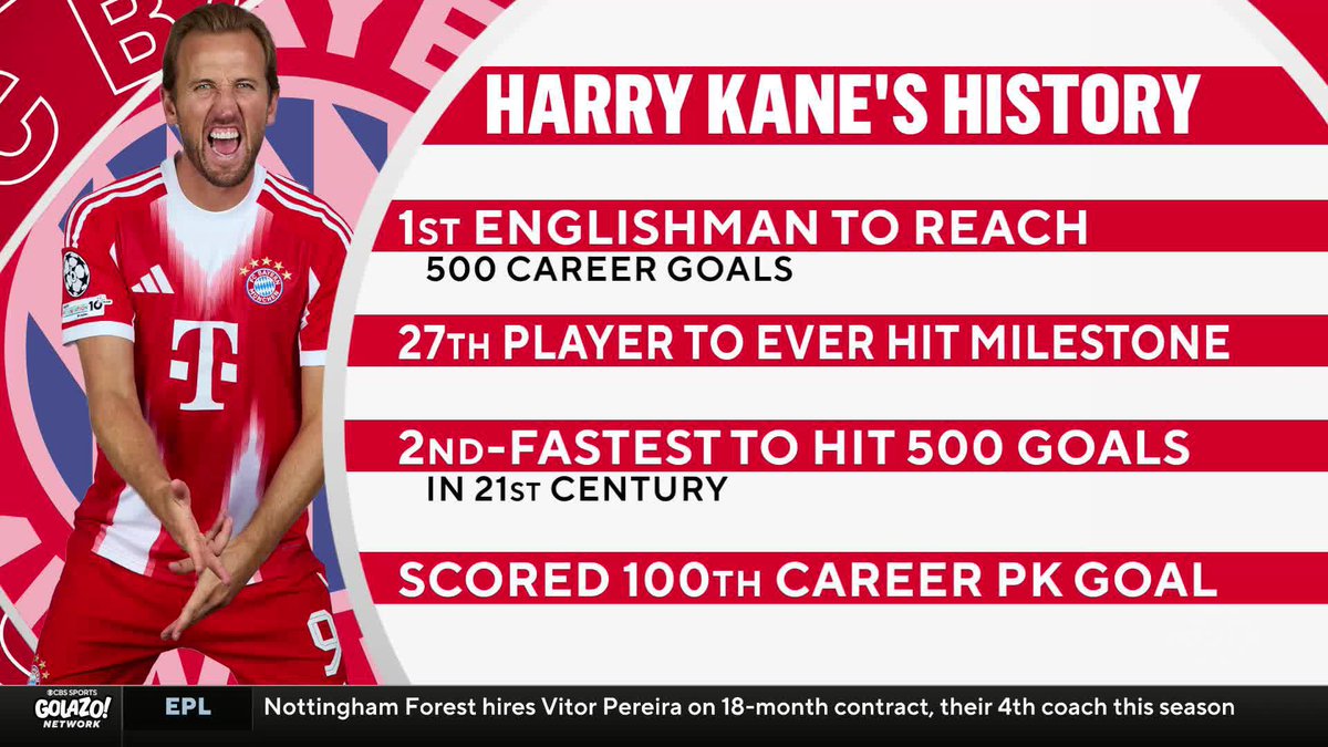 First Englishman to reach 500 career goals 🏴󠁧󠁢󠁥󠁮󠁧󠁿 27th player to ever reach that milestone ✅ Claudia Pagán, Lisa Carlin, Michael Lahoud and @Oeste look at what future records Harry Kane might break ⚽