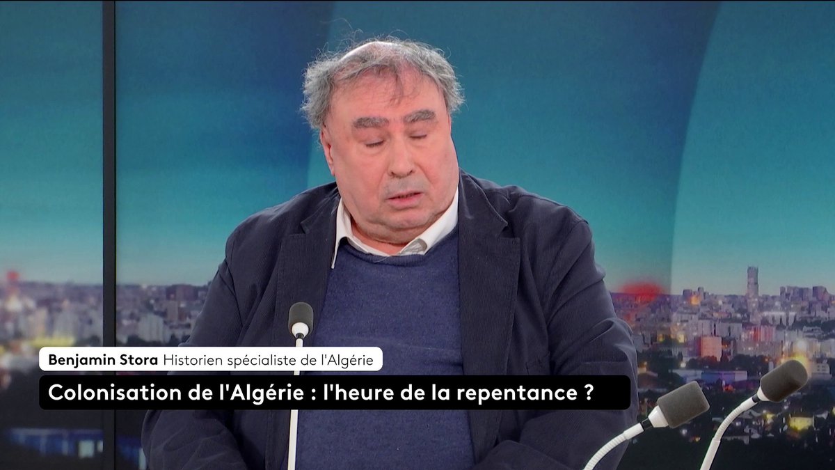 🔴 🗣️ "Je pense que la France a du mal à affronter son passé colonial, oui, elle a du mal à le regarder en face", considère l'historien spécialiste de l'Algérie benjamin stora. Le ministre de l'Intérieur Laurent Nuñez est en visite à Alger. Loïc de La Mornais #SurLeTerrain #Canal16