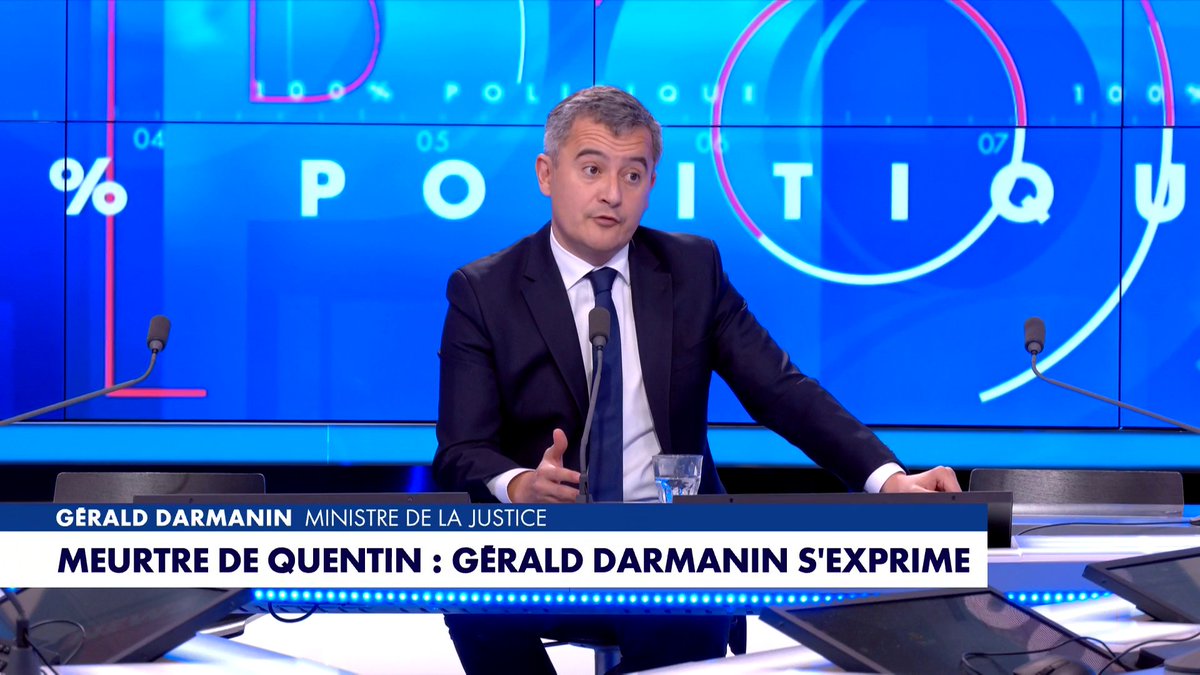 Mort de Quentin : «Ce n’est pas la police qui tue en France, mais les comportements d’ultragauche», reconnaît Gérald Darmanin, ministre de la Justice, dans #HDpros2