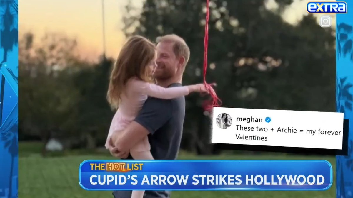 Meghan Markle gives a rare glimpse at daughter Lilibet's face in a Valentine's Day pic with Prince Harry! ❤️