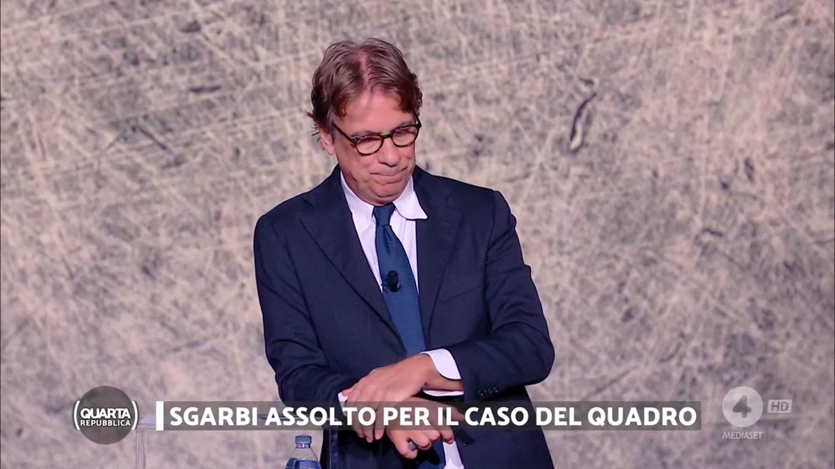 "Mi chiedo che razza di giornalismo sia quello che annienta le persone, ci hanno rubato per 2 anni il critico d'arte più grande che si è avuto nell'ultimo secolo." #Borselli #Sgarbi #quartarepubblica